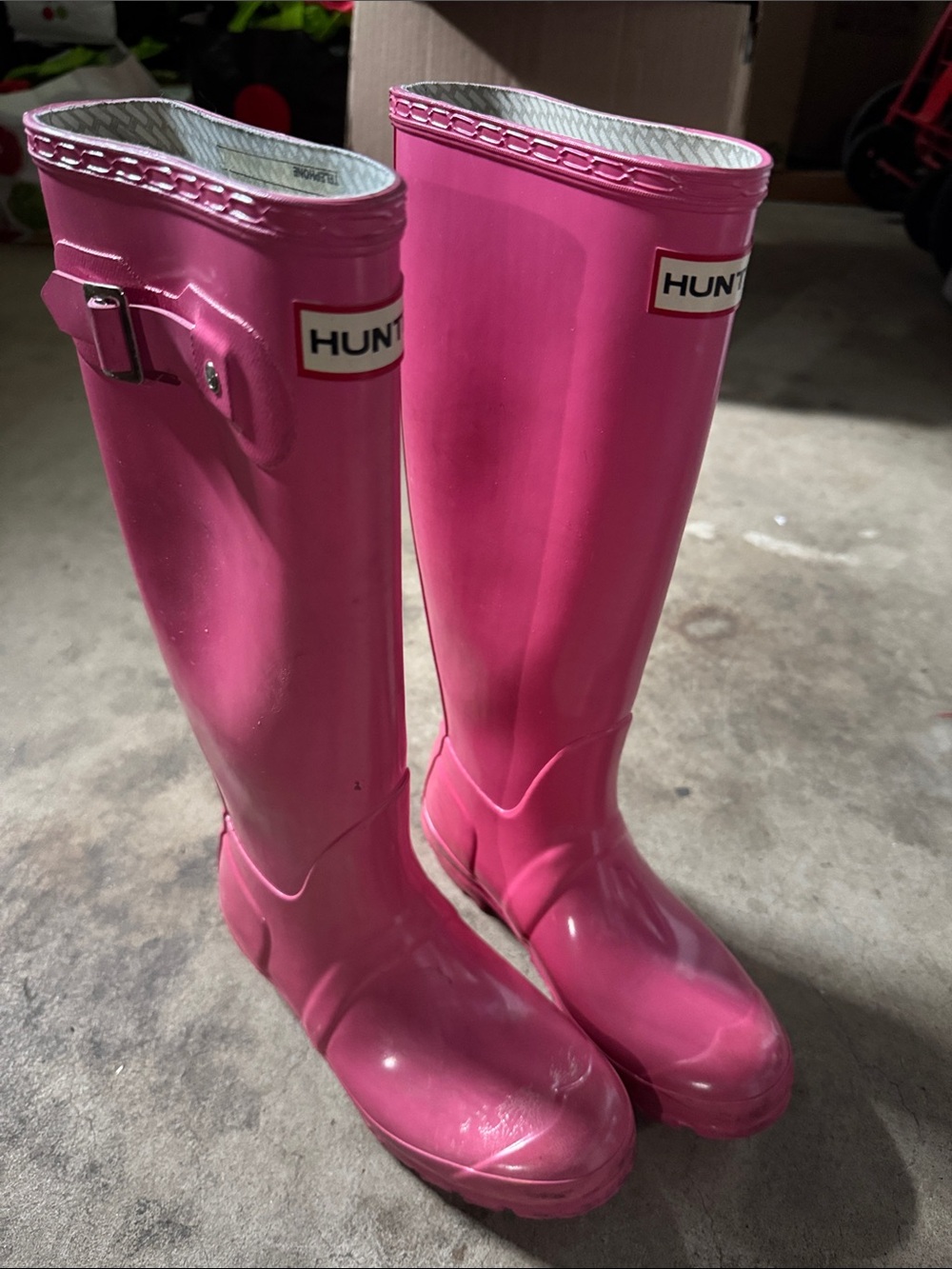 Hunter Tall Pink Women's Rain Boots